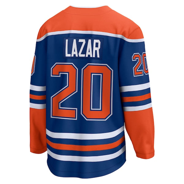 Curtis Lazar Edmonton Oilers Home Breakaway Jersey - Royal - Image 5