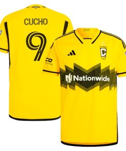 Cucho Hern¨¢ndez Columbus Crew adidas 2024 The Home Kit Authentic Player Jersey - Yellow