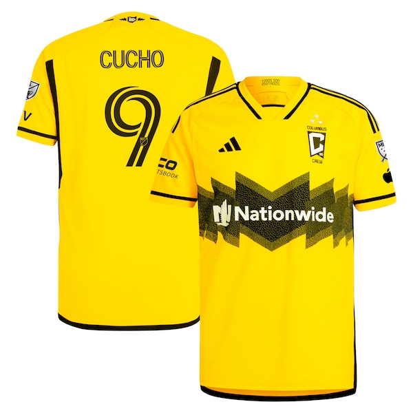 Cucho Hern¨¢ndez Columbus Crew adidas 2024 The Home Kit Authentic Player Jersey - Yellow