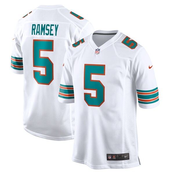Jalen Ramsey Miami Dolphins Nike Alternate Game Jersey - White/Aqua - Image 2