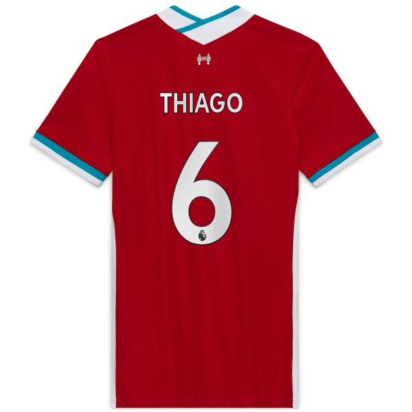 Thiago Alcantara Liverpool Nike Women's 2020/21 Home Replica Player Jersey - Red - Image 3