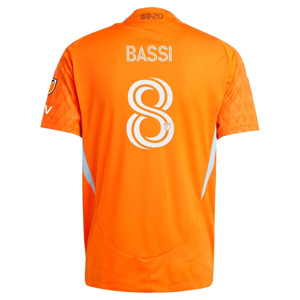 Amine Bassi Houston Dynamo FC adidas 2025 Season 20 Authentic Player Jersey - Orange - Image 3