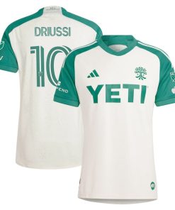 Sebasti¨¢n Driussi Austin FC adidas 2024 The Armadillo Kit Authentic Player Jersey?¨C Tan