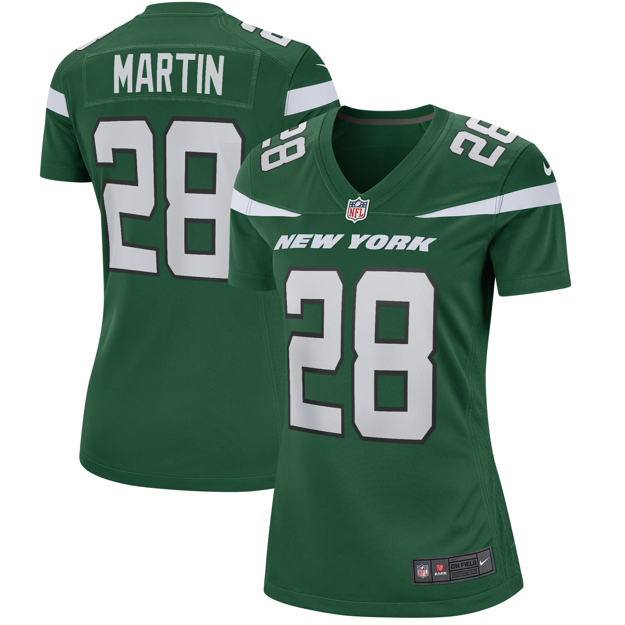 Curtis Martin New York Jets Nike Women's Legacy Retired Player Game Jersey - White/Green - Image 5