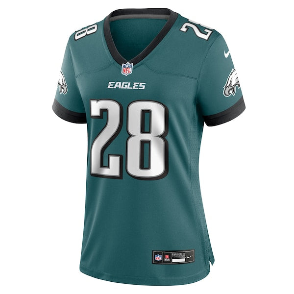 Will Shipley Philadelphia Eagles Nike Women's Team Game Jersey - Midnight Green - Image 3