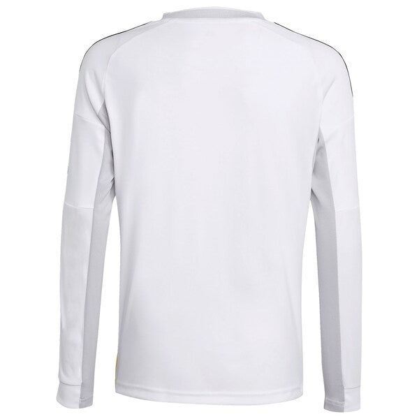 Los Merengues adidas Youth 2025/26 Home Replica Long Sleeve Jersey - White - Image 3