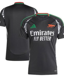 Arsenal adidas Men's 2024/25 Away Replica Jersey - Black