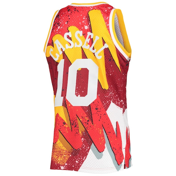 Sam Cassell Houston Rockets Hardwood Classics 1993/94 Hyper Hoops Swingman Jersey - Red - Image 3