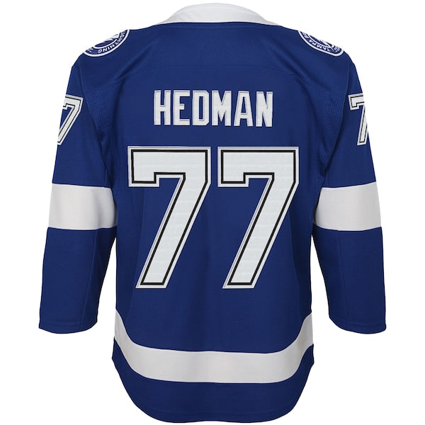 Victor Hedman Tampa Bay Lightning Youth Home Premier Player Jersey - Blue - Image 3