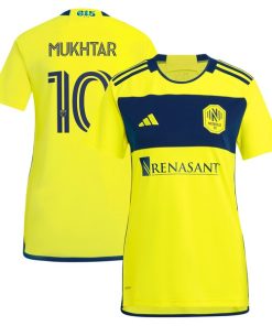 Hany Mukhtar Nashville SC adidas Women's 2024 The 615 Kit Replica Player Jersey - Yellow