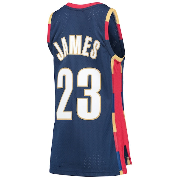 LeBron James Cleveland Cavaliers Women's Hardwood Classics Swingman Jersey - Navy - Image 3