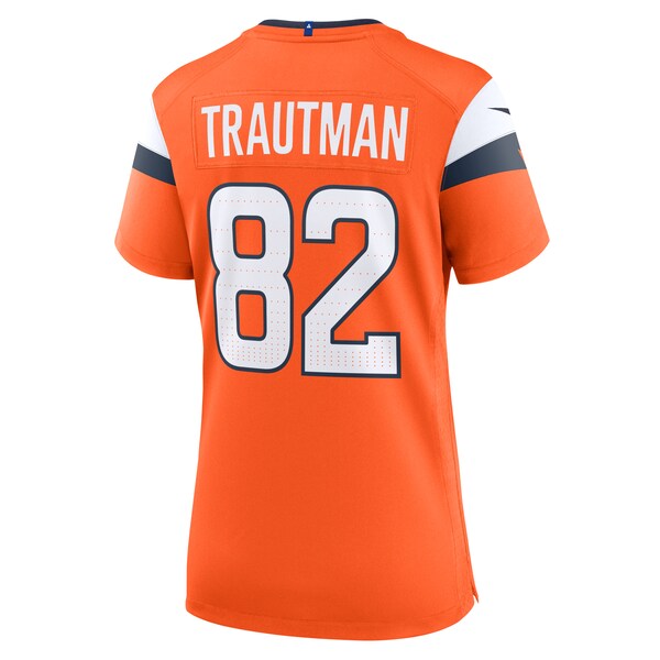 Adam Trautman Denver Broncos Nike Women's Team Game Jersey - Orange - Image 4