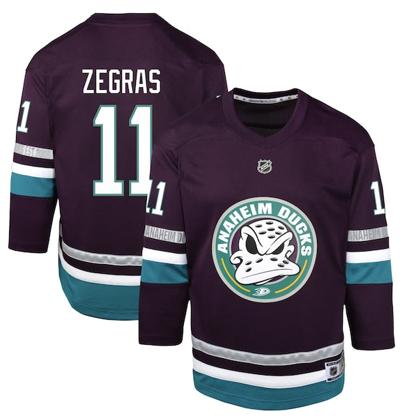 Trevor Zegras Anaheim Ducks Youth 30th Anniversary Replica Player Jersey?ยจC Purple