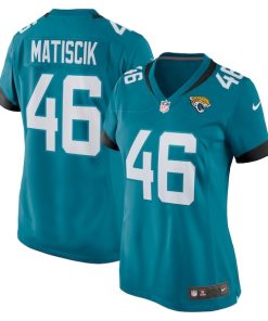 Ross Matiscik Jacksonville Jaguars Nike Women's Game Jersey - Teal/Black