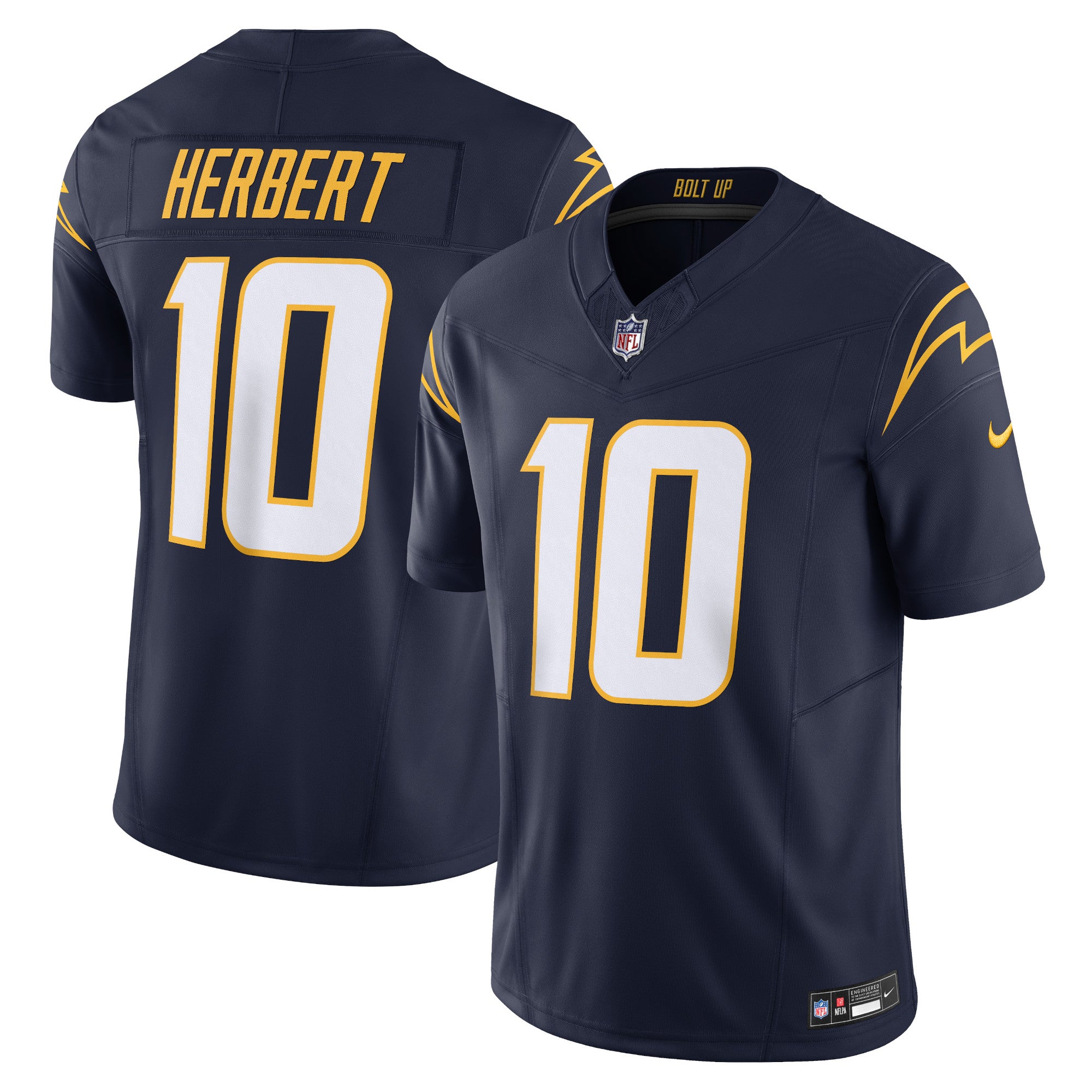Justin Herbert Los Angeles Chargers Nike Vapor F.U.S.E. Limited Jersey - White/Navy/Powder Blue/Royal - Image 8