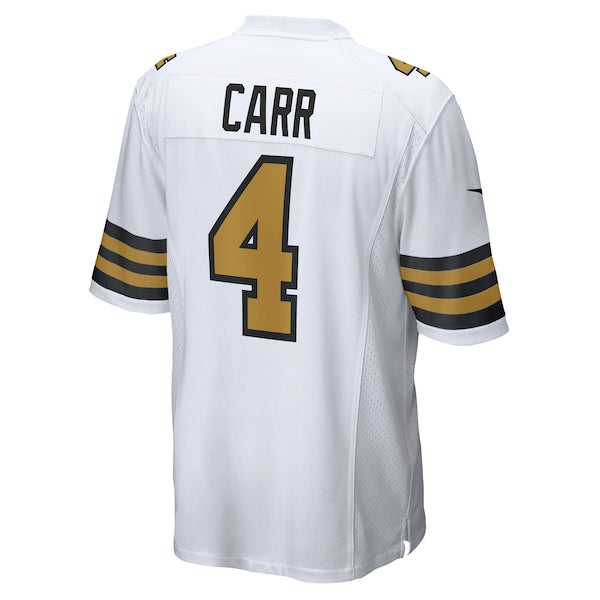 Derek Carr New Orleans Saints Nike Alternate Game Jersey - White - Image 3