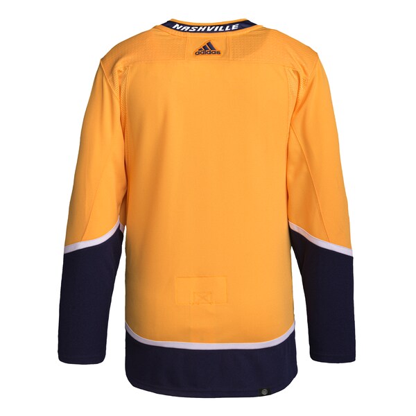 Nashville Predators adidas Men's Home Primegreen Authentic Jersey - Gold - Image 3