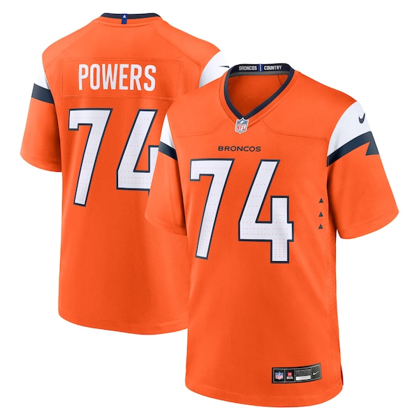 Ben Powers Denver Broncos Nike Team Game Jersey - Orange