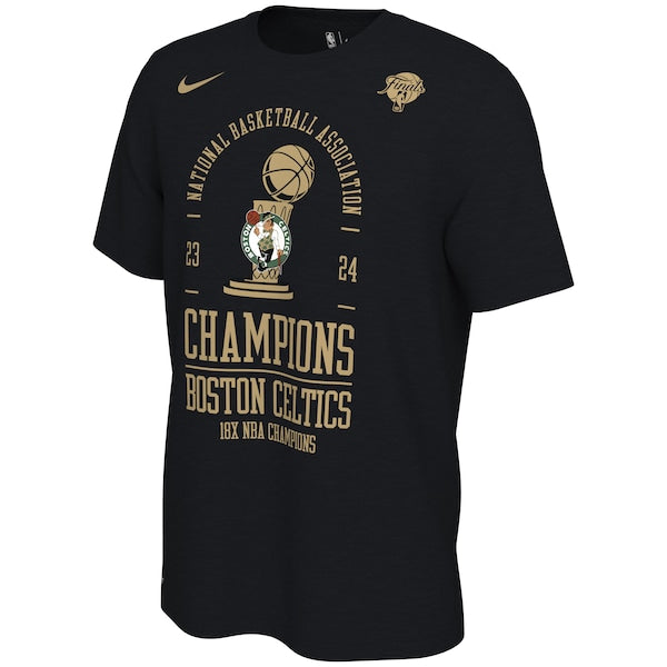 Boston Celtics Nike 18-Time NBA Finals Champions Locker Room T-Shirt - Black - Image 2