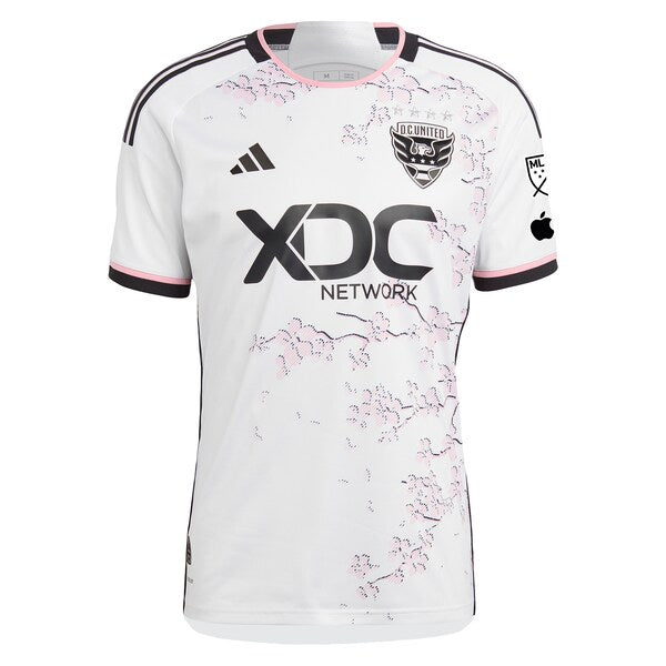Christian Benteke D.C. United adidas 2024 The Cherry Blossom Kit Authentic Player Jersey - White - Image 2