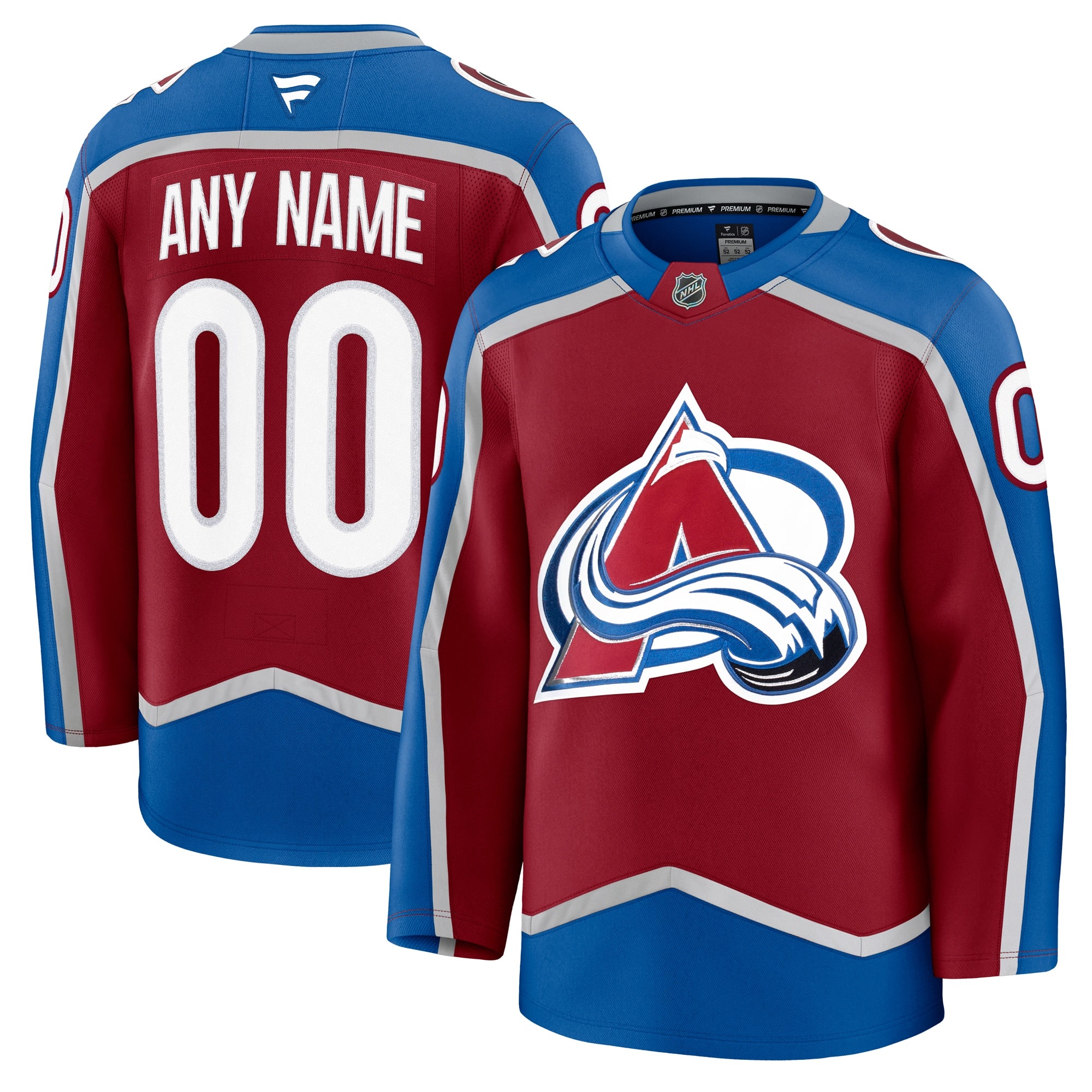 Colorado Avalanche Away Premium Custom Jersey - White/Navy/Burgundy - Image 11
