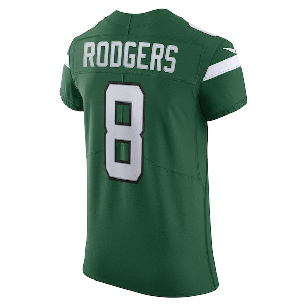 Aaron Rodgers New York Jets Nike Alternate Vapor F.U.S.E. Elite Jersey - Gotham Green - Image 3