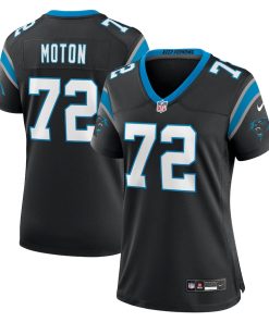 Taylor Moton Carolina Panthers Nike Women's Team Game Jersey - Black