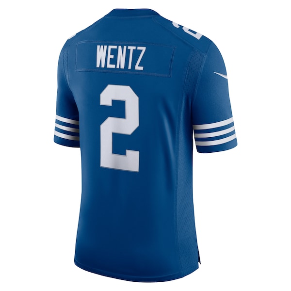 Carson Wentz Indianapolis Colts Nike Alternate Vapor Limited Jersey - Royal/White - Image 4