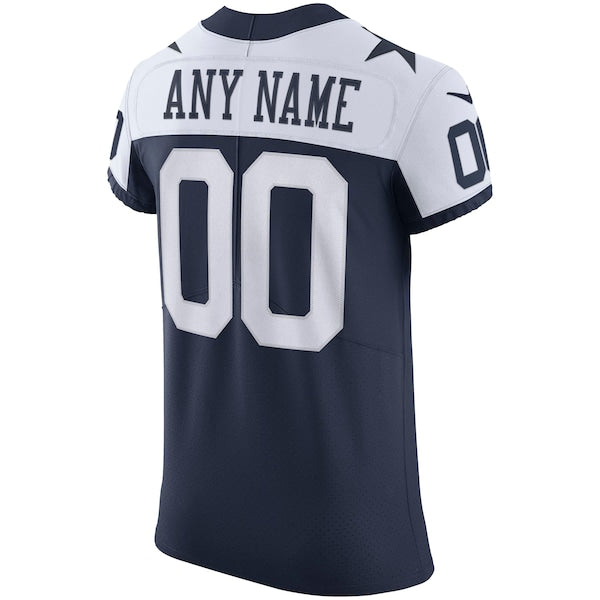 Dallas Cowboys Nike Alternate Vapor Elite Custom Jersey - Navy - Image 3