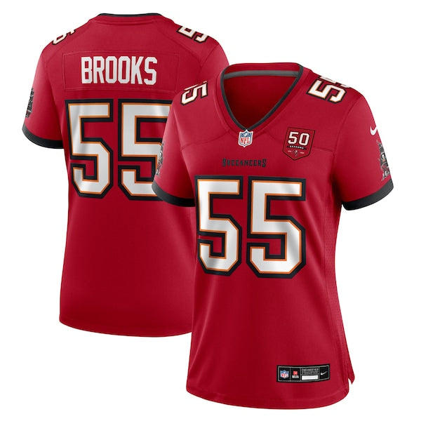 Derrick Brooks Tampa Bay Buccaneers Nike Women's 50th Anniversary Team Game Jersey - Red/Creamsicle - Image 8