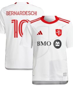 Federico Bernardeschi Toronto FC adidas Youth 2024 GTA Kit Replica Player Jersey?¨C White