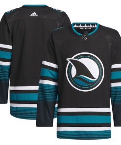 San Jose Sharks adidas Alternate Authentic Primegreen Jersey - Black