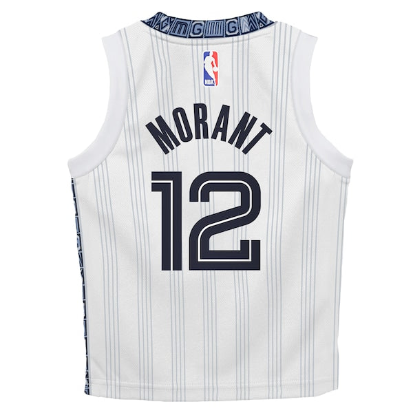 Ja Morant Memphis Grizzlies Nike Preschool 2025/26 City Edition Swingman Jersey - White - Image 3