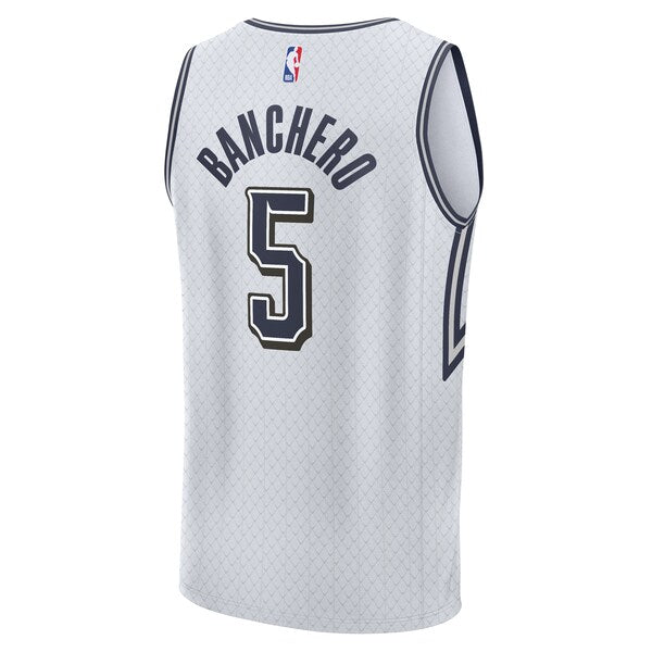 Paolo Banchero Orlando Magic Youth 2024/25 Fast Break Player Jersey - City Edition - Silver - Image 3