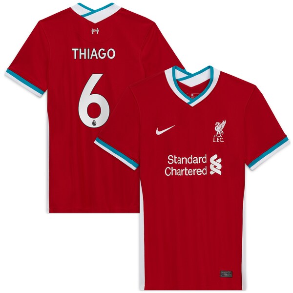 Thiago Alcantara Liverpool Nike Women's 2020/21 Home Replica Player Jersey - Red