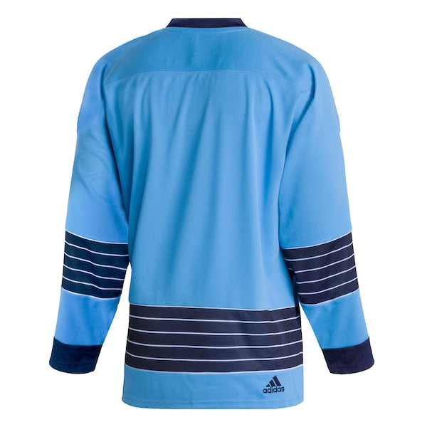 Pittsburgh Penguins adidas Team Classics Authentic Blank Jersey - Light Blue - Image 3
