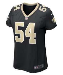 Alternative view of Taco Charlton New Orleans Saints Nike Women's Game Player Jersey - Black