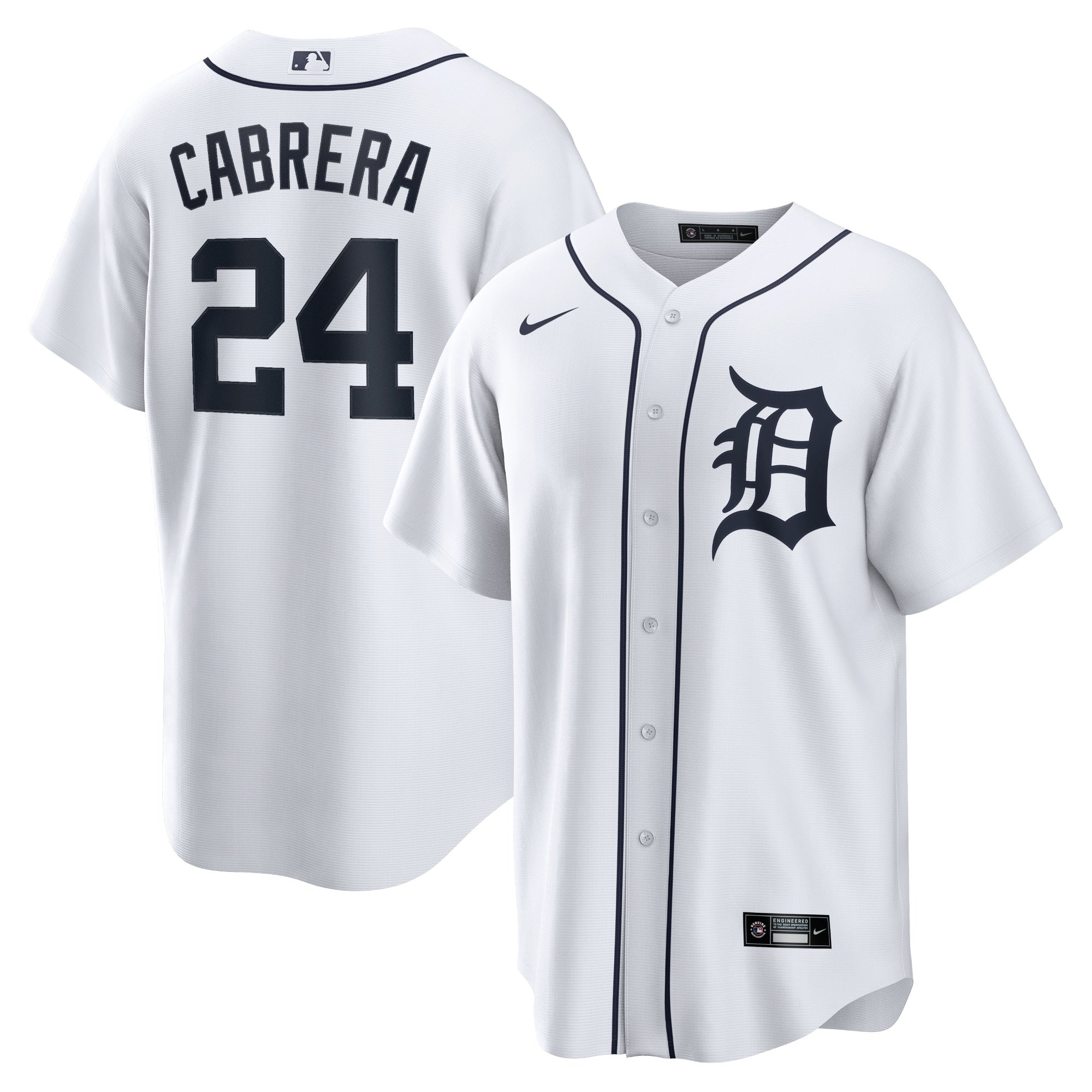 Miguel Cabrera Detroit Tigers Nike Road Replica Player Name Jersey - Gray/White - Image 2