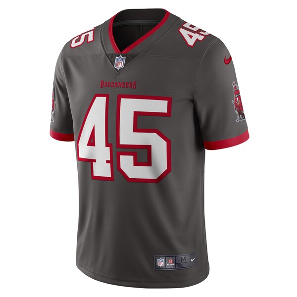 Devin White Tampa Bay Buccaneers Nike Vapor Limited Jersey - Pewter/Red - Image 3