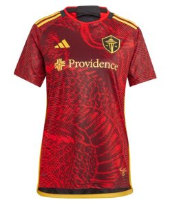 Alternative view of Seattle Sounders FC adidas Women's 2024 The Bruce Lee Kit Replica Custom Jersey?¨C Red
