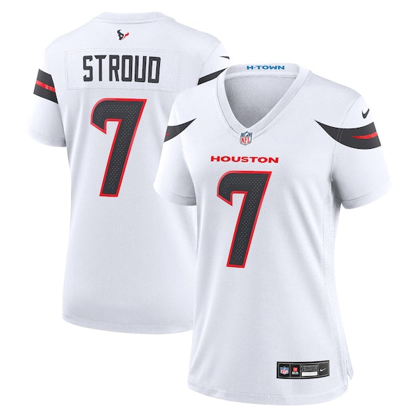 C.J. Stroud Houston Texans Nike Women's Game Jersey - White/Red - Image 2