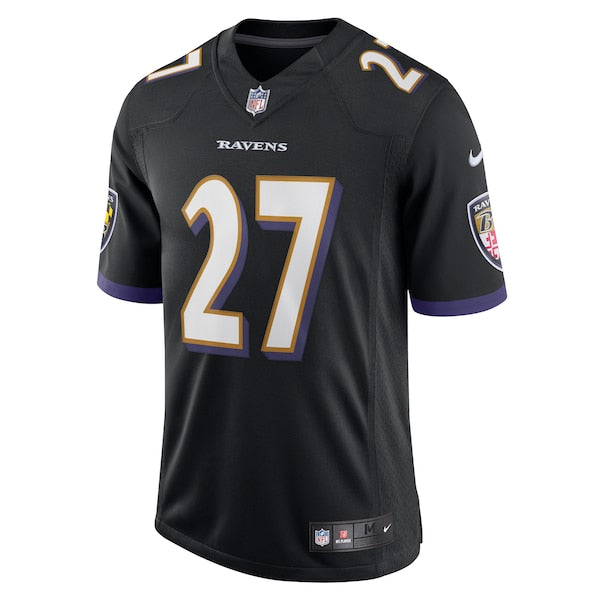 J.K. Dobbins Baltimore Ravens Nike Vapor Limited Jersey - Black/Purple - Image 3