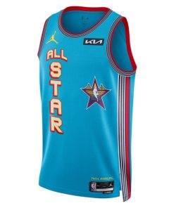 Alternative view of Jayson Tatum Nike Unisex 2025 NBA All-Star Game Swingman Player Jersey - Light Blue