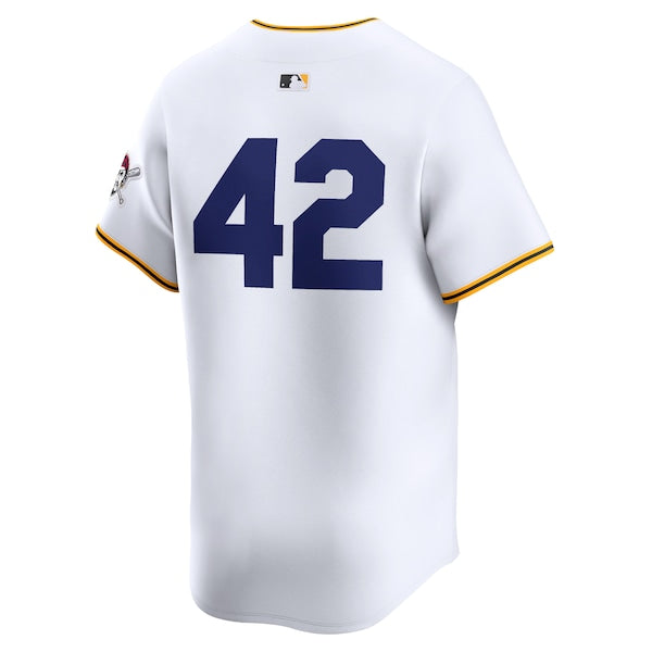 Pittsburgh Pirates Nike 2024 Jackie Robinson Day Home Limited Jersey?ยจC White - Image 3