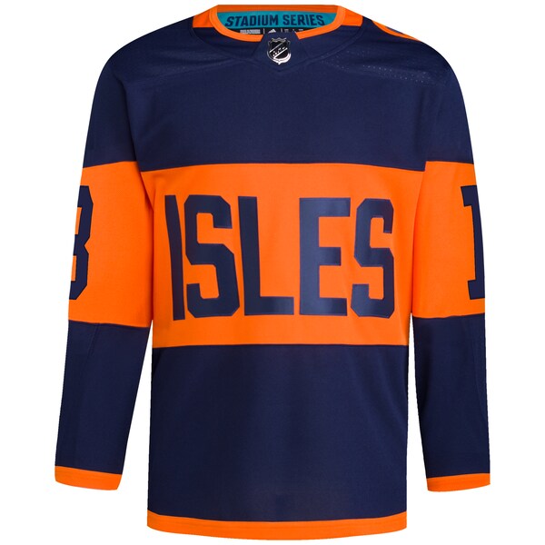 Mathew Barzal New York Islanders adidas 2024 NHL Stadium Series Primegreen Authentic Player Jersey?ยจC Navy - Image 2