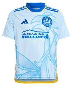 Alternative view of Aleksei Miranchuk Atlanta United FC adidas Youth 2024 The Resurgens Kit Replica Player Jersey - Light Blue