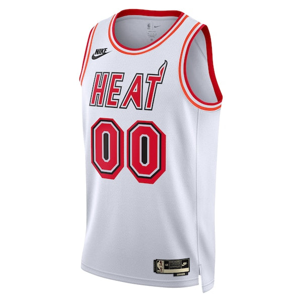 Miami Heat Nike Unisex 2022/23 Custom Swingman Jersey - Classic Edition - White - Image 2