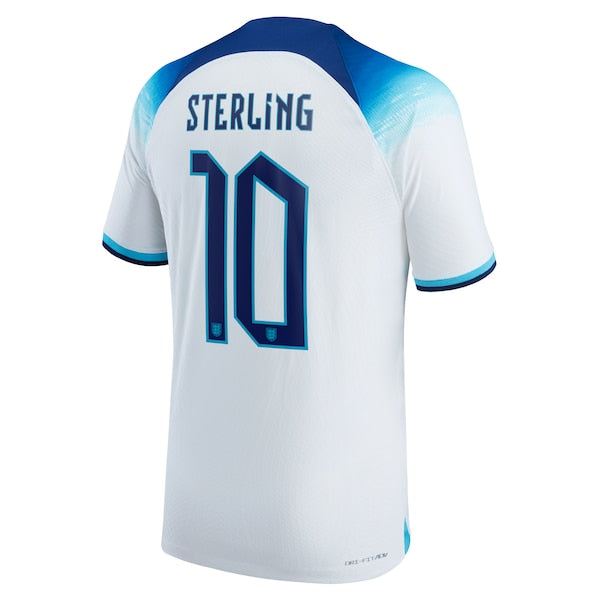 Raheem Sterling England National Team Nike 2022/23 Authentic Home Jersey - White - Image 3