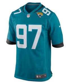 Alternative view of Tommy Togiai Jacksonville Jaguars Nike Team Game Jersey -  Teal