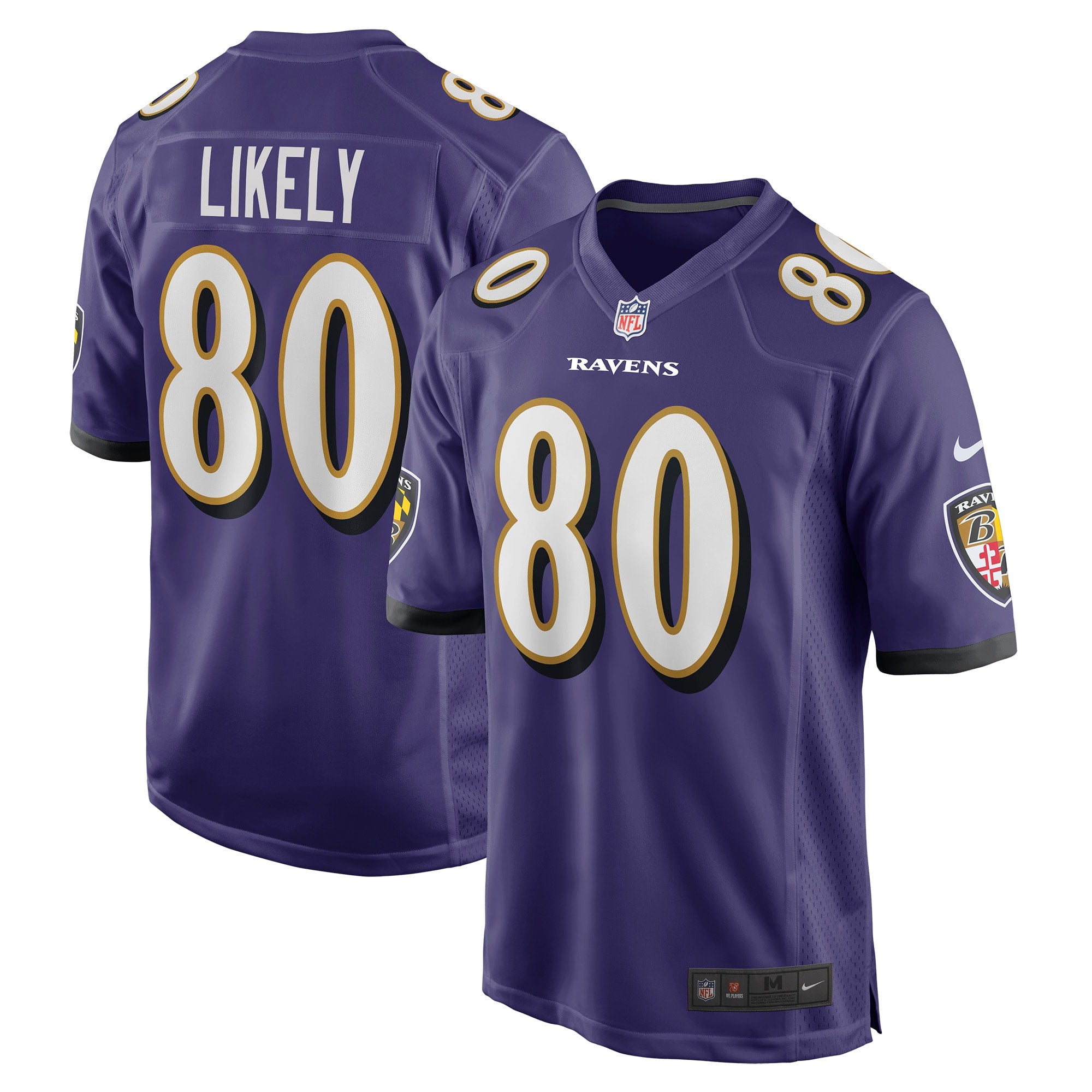 Isaiah Likely Baltimore Ravens Nike Alternate Game Jersey - Black/Purple - Image 5